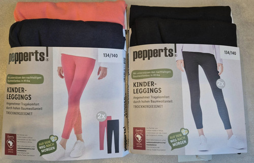 Mädchen leggings 2er pack - 2er,