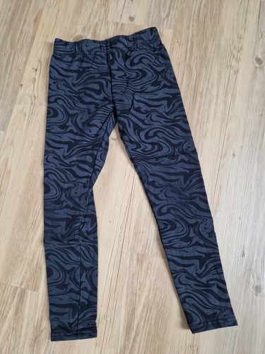 Leggings schwarz genustert - leggings,